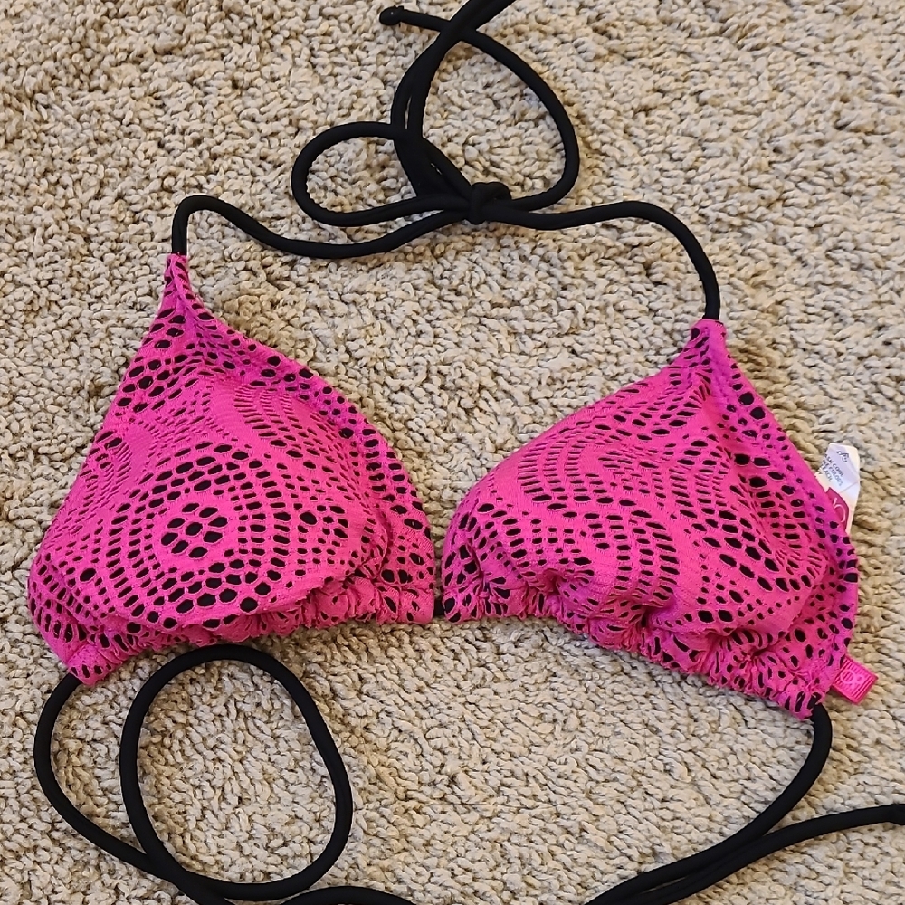 OP Pink Black Bikini Set - Picture 9 of 15